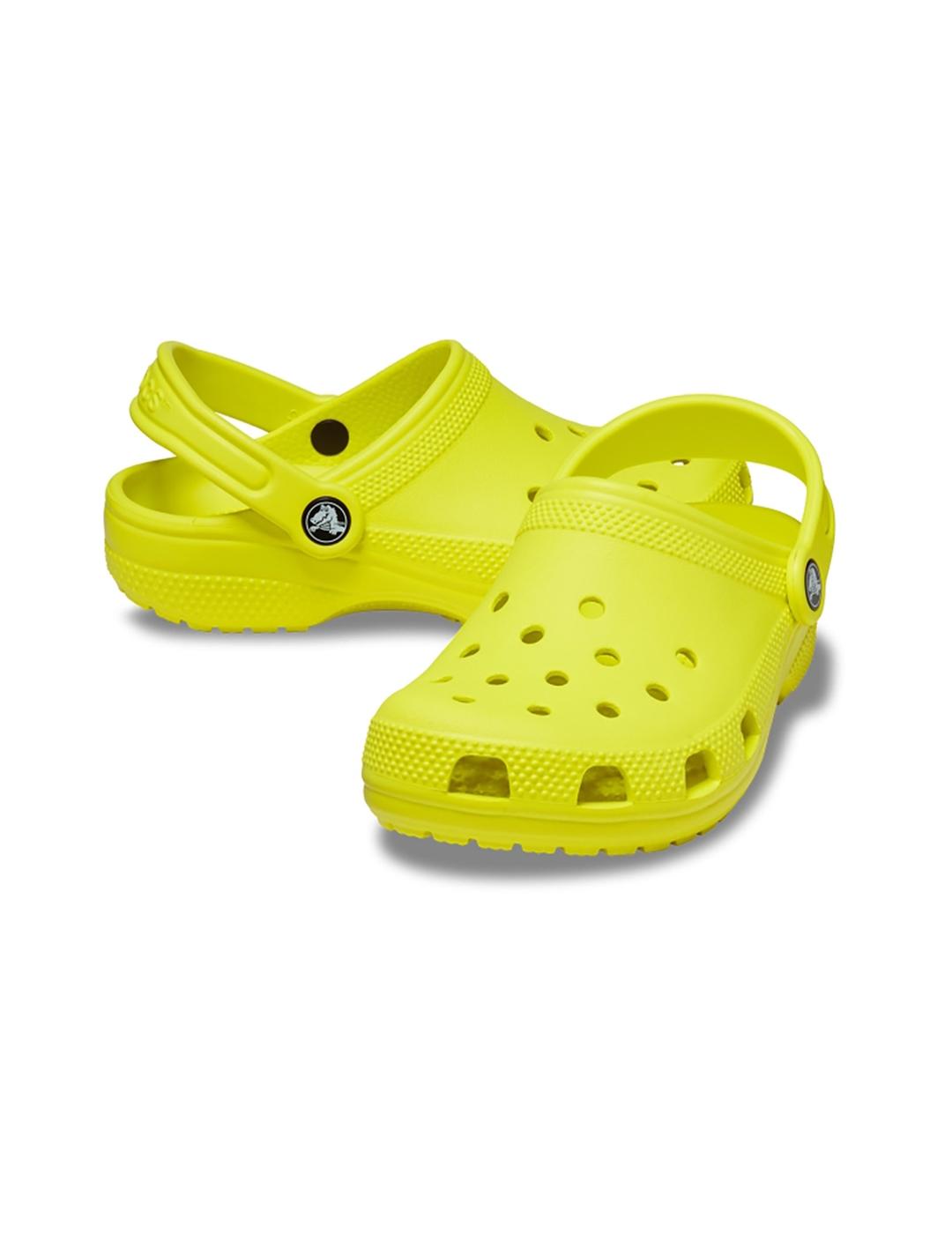 Zuecos Crocs Classic Clog T amarillo de niño