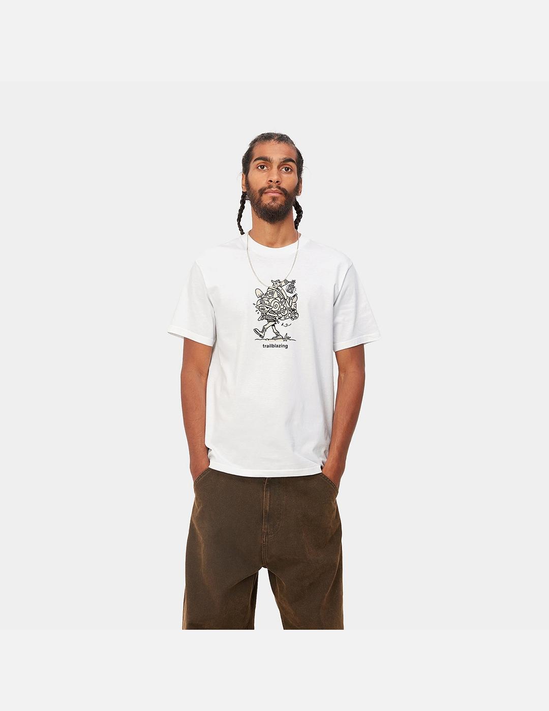 Camiseta Carhartt Wip S/S Trailblazer white de hombre