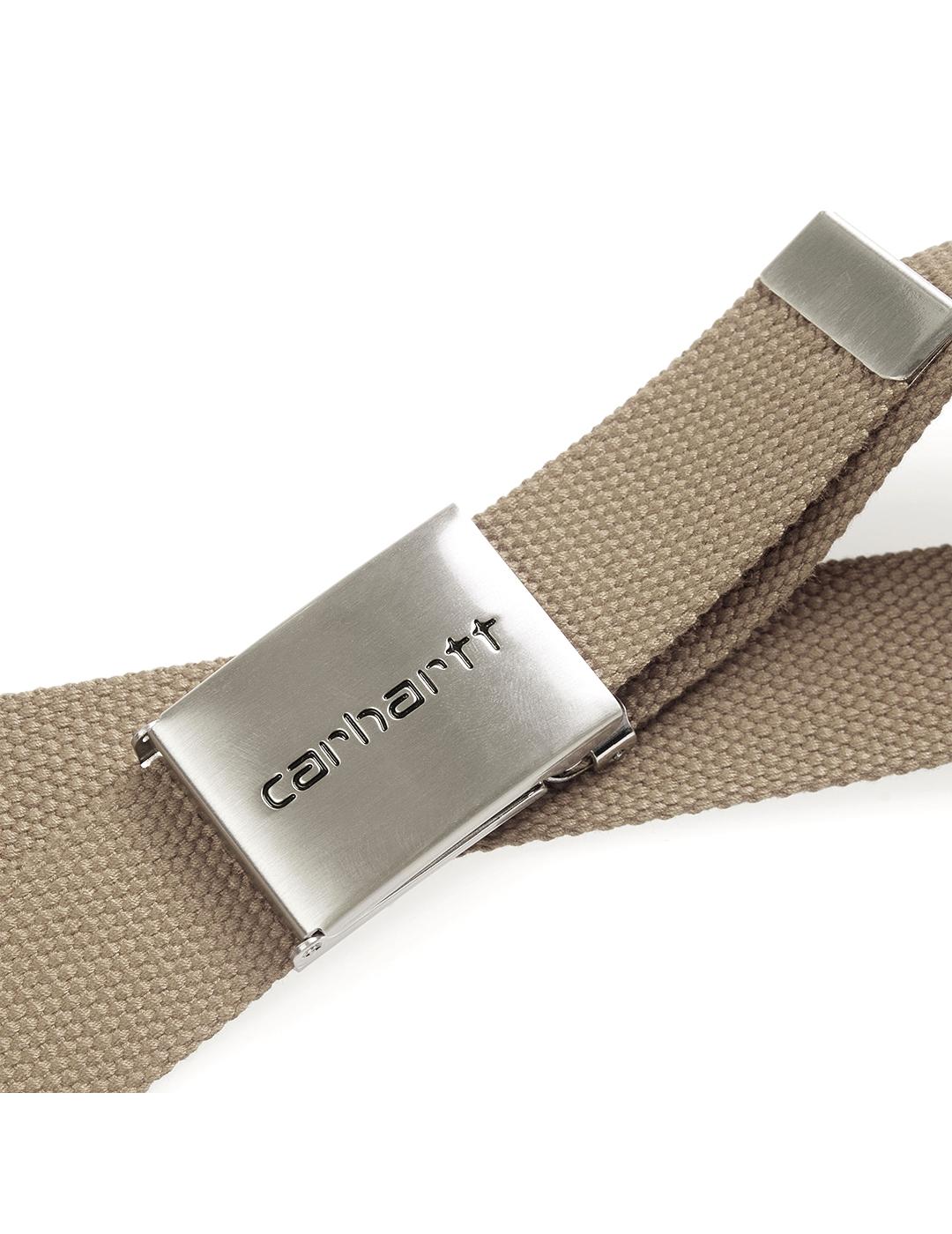 Cinturón Carhartt Wip Clip Chrome leather para hombre