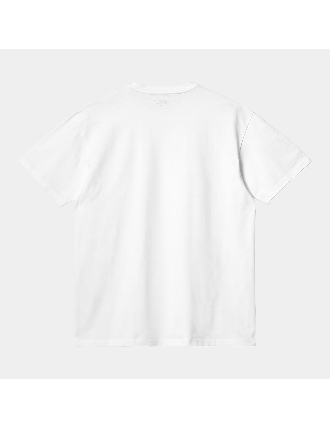 Camiseta Carhartt Wip S/S Chase white/gold para hombre