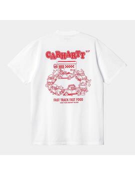 Camiseta Carhartt Wip S/S Fast Food white/red de hombre
