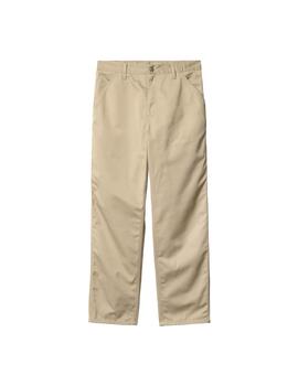 Pantalón Carhartt Wip Simple Pant beige lavado de hombre
