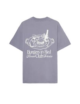 Camiseta Pompeii Steel Grey Burgers In Bed de hombre