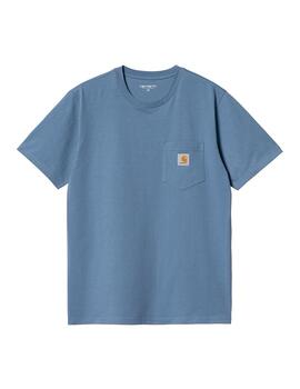 Camiseta Carhartt Wip S/S Pocket azulón de hombre