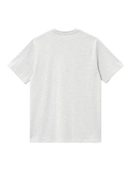 Camiseta Carhartt Wip S/S Script Embroidery gris de hombre
