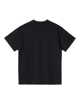 Camiseta Carhartt Wip S/S Script Embroidery negra de hombre