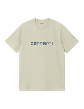 Camiseta Carhartt Wip S/S Script piedra azul de hombre