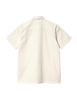 Camisa Carhartt Wip S/S Master blanco roto de hombre