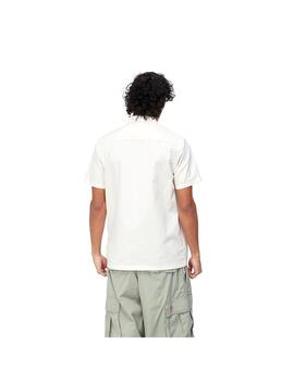 Camisa Carhartt Wip S/S Master blanco roto de hombre