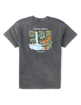 Camiseta Katin Lagoon negra lavada de hombre