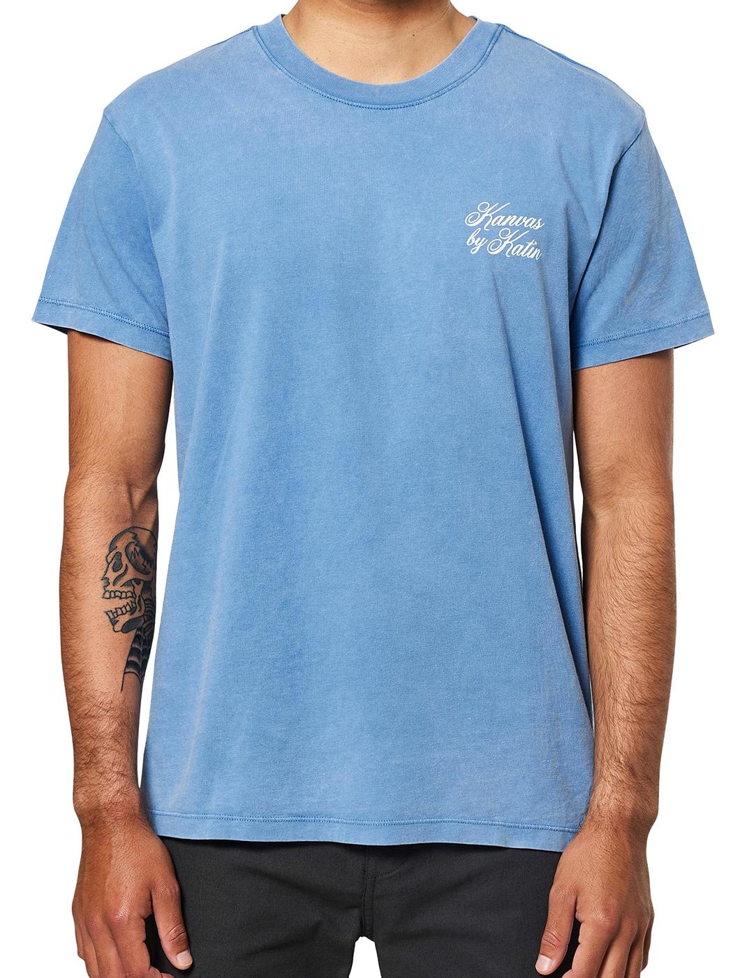 Camiseta Katin Royal Bay azul lavado de hombre