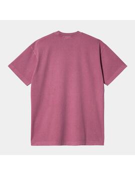 Camiseta Carhartt Wip  S/S Nelson magenta lavado de hombre