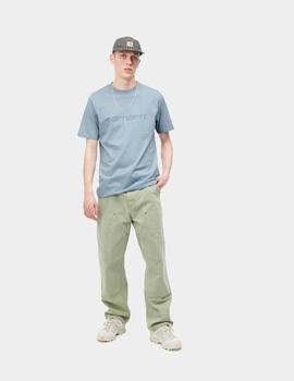 Camiseta Carhartt Wip S/S Script Frosted Blue/Icy