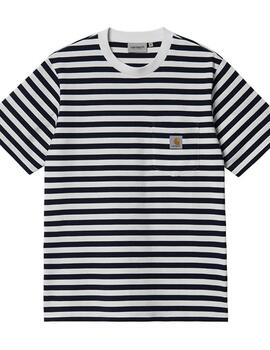 Camiseta Carhartt Wip S/S Scotty Pocket Stripe Drk