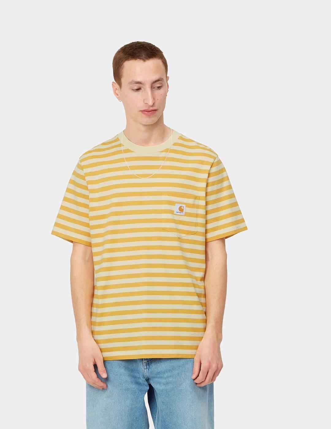 Camiseta Carhartt Wip S/S Scotty Pocket Stripe Pop