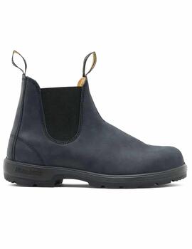 BLUNDSTONE 587 CHELSEA BOOTS RUSTIC BLACK LEATHER