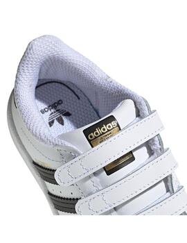 Zapatillas Adidas Superstar CF I White Black