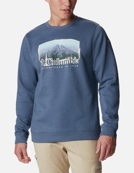 Sudadera Columbia Hart Mountain Graphic Azul Para Hombre