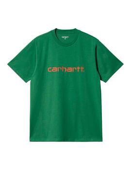 Camiseta Carhartt Wip S/S Script Bonsai Brick