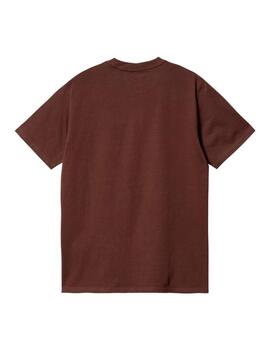 Camiseta Carhartt Wip S/S Script Color Marrón Para Hombre
