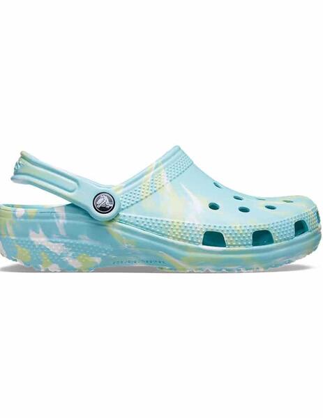 Zuecos Crocs Classic Marbled Clog Pure Water/Multi