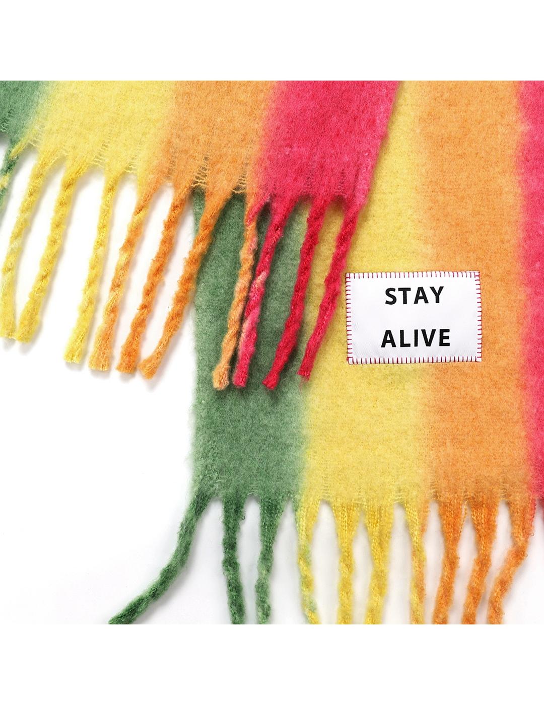 Bufanda Verb To Do Stay Alive multicolor unisex