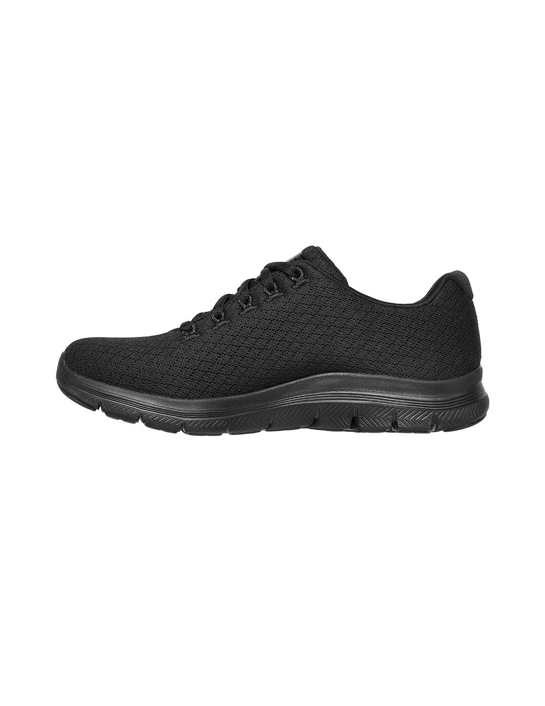 Zapatillas Skechers Flex Appeal 4.0 color negro para mujer
