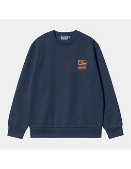 Sudadera Carhartt Wip Label State Flag Enzian hombre