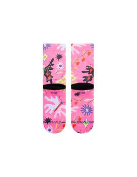 Calcetín Stance Strawberry Patch Pnk para mujer