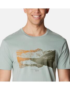 Camiseta Columbia Path Lake Graphic II niagara vis de hombre