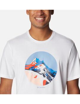 Camiseta Columbia Path Lake Graphic II white scope de hombre
