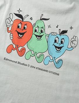 Camiseta Edmmond Fruits Plain Sage green para hombre
