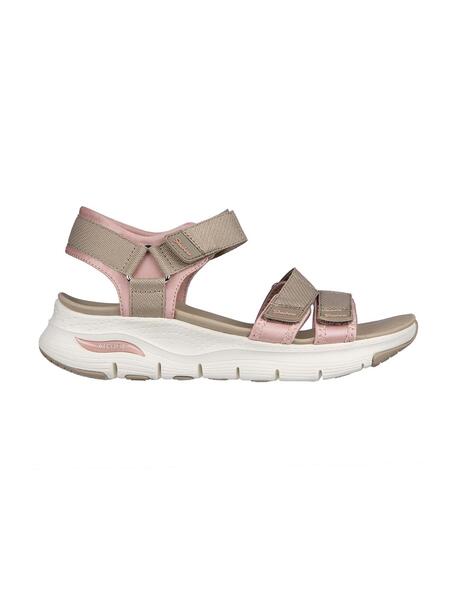 Sandalias Skechers Arch Fit Fresh Bloom Taupe pink de mujer