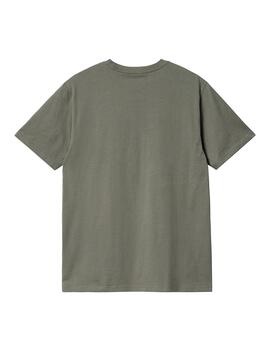 Camiseta Carhartt Wip S/S Pocket smoke green para hombre