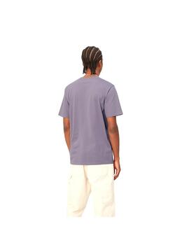Camiseta Carhartt Wip S/S Script glassy purple/dis de hombre